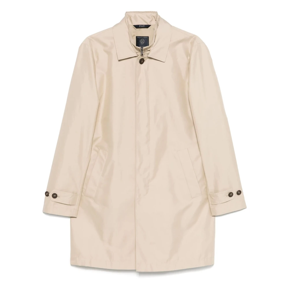 Fay Stijlvolle Winterjas Beige Heren