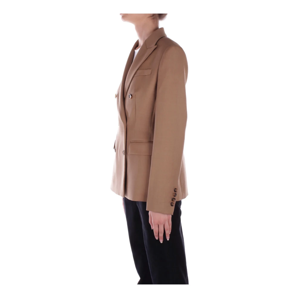 Dondup Kameeljassen met logo achterkant Brown Dames