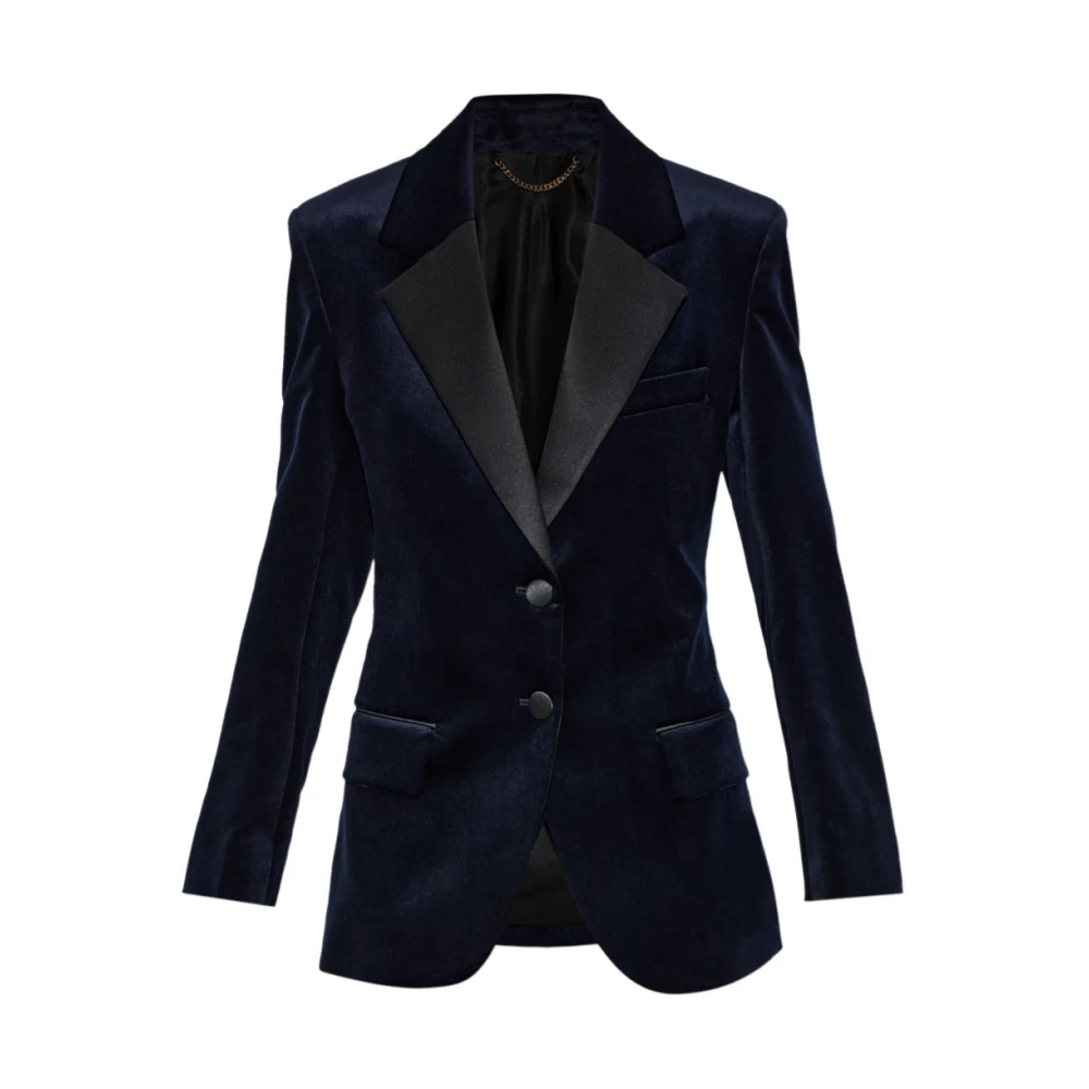Victoria Beckham , Blazers, Female, Blue, 2XS, Single Breasted Tailored Jacket