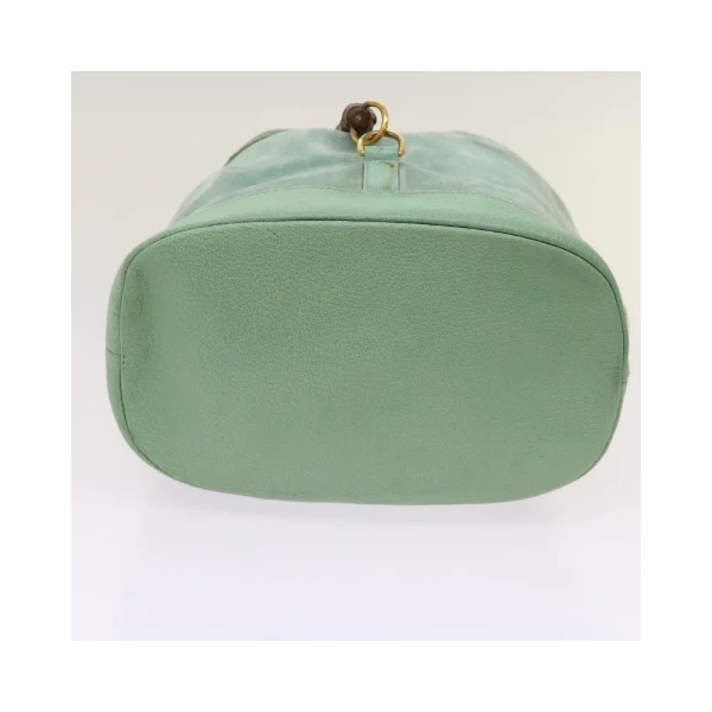 Gucci Vintage Pre-owned Suede backpacks Blue Dames