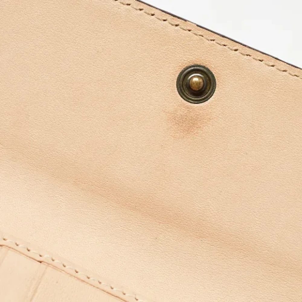Carolina Herrera Pre-owned Leather wallets Brown Dames