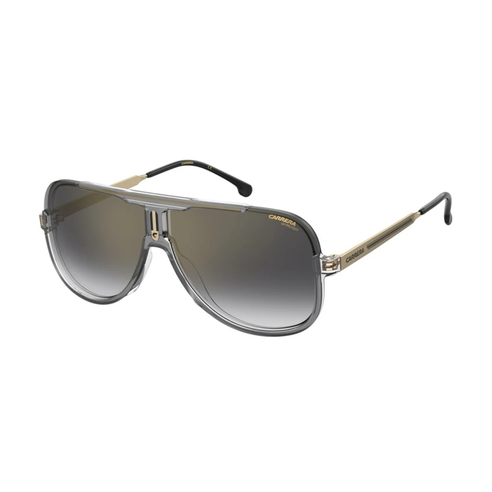 Carrera Grijze Shaded Goud Spiegel Zonnebril Gray Unisex