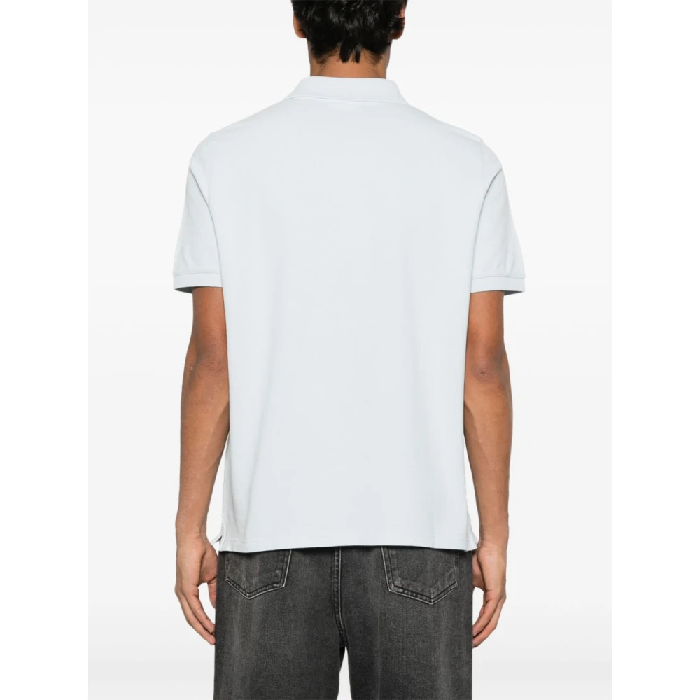 Maison Kitsuné Heldere Blauwe T-shirts en Polo's Blue Heren