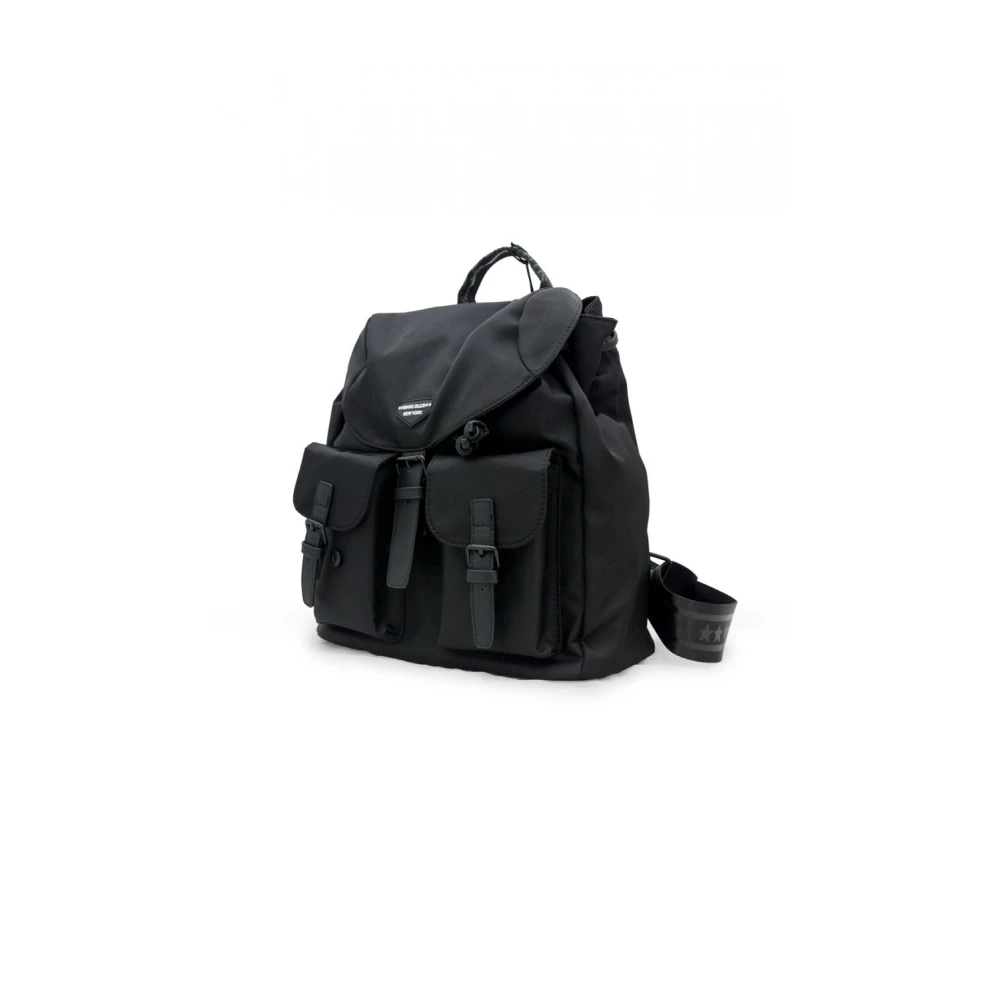 Marc Ellis Stijlvolle Nylon Rugzak met Logopatch Black Dames