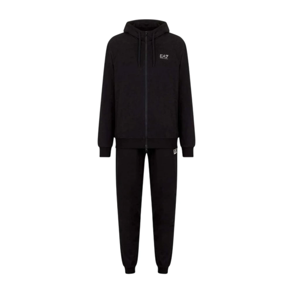 Emporio Armani Ea7 Men's Black Training, 2XL, Train Core Identity Tracksuit Fz