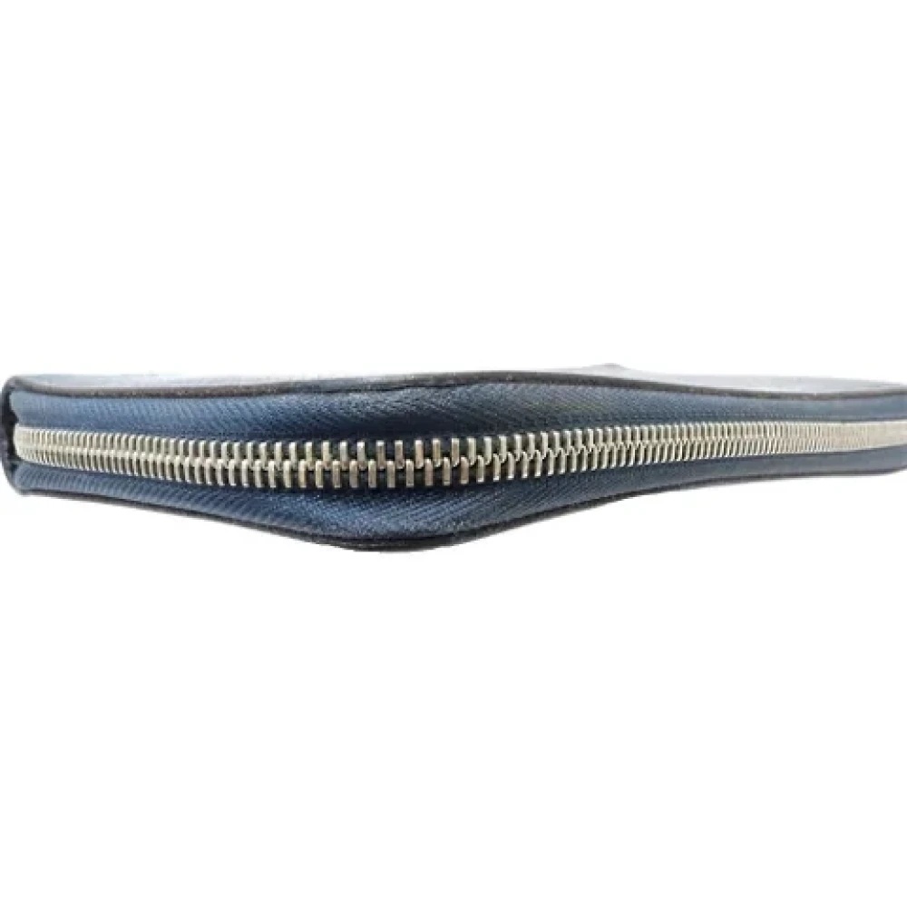 Louis Vuitton Vintage Pre-owned Leather wallets Blue Heren