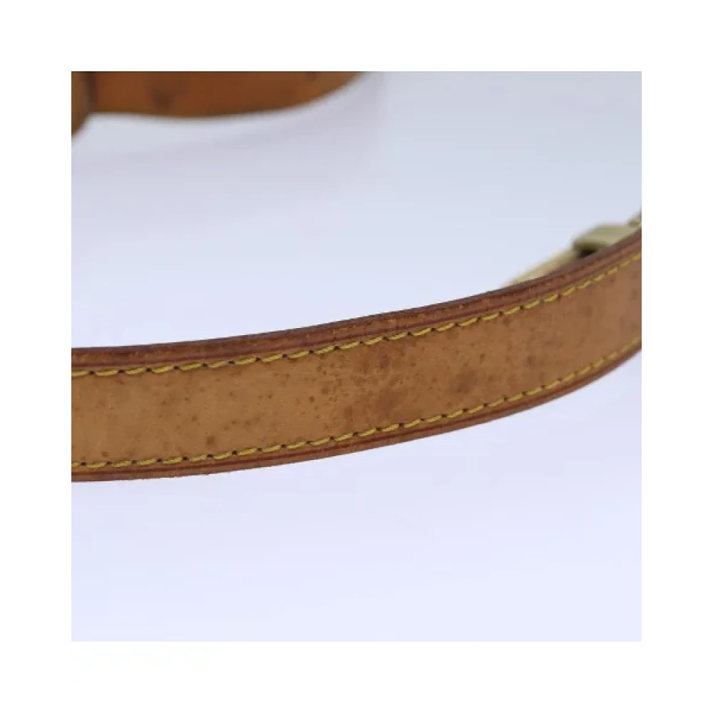 Louis Vuitton Vintage Pre-owned Leather home-office Beige Dames