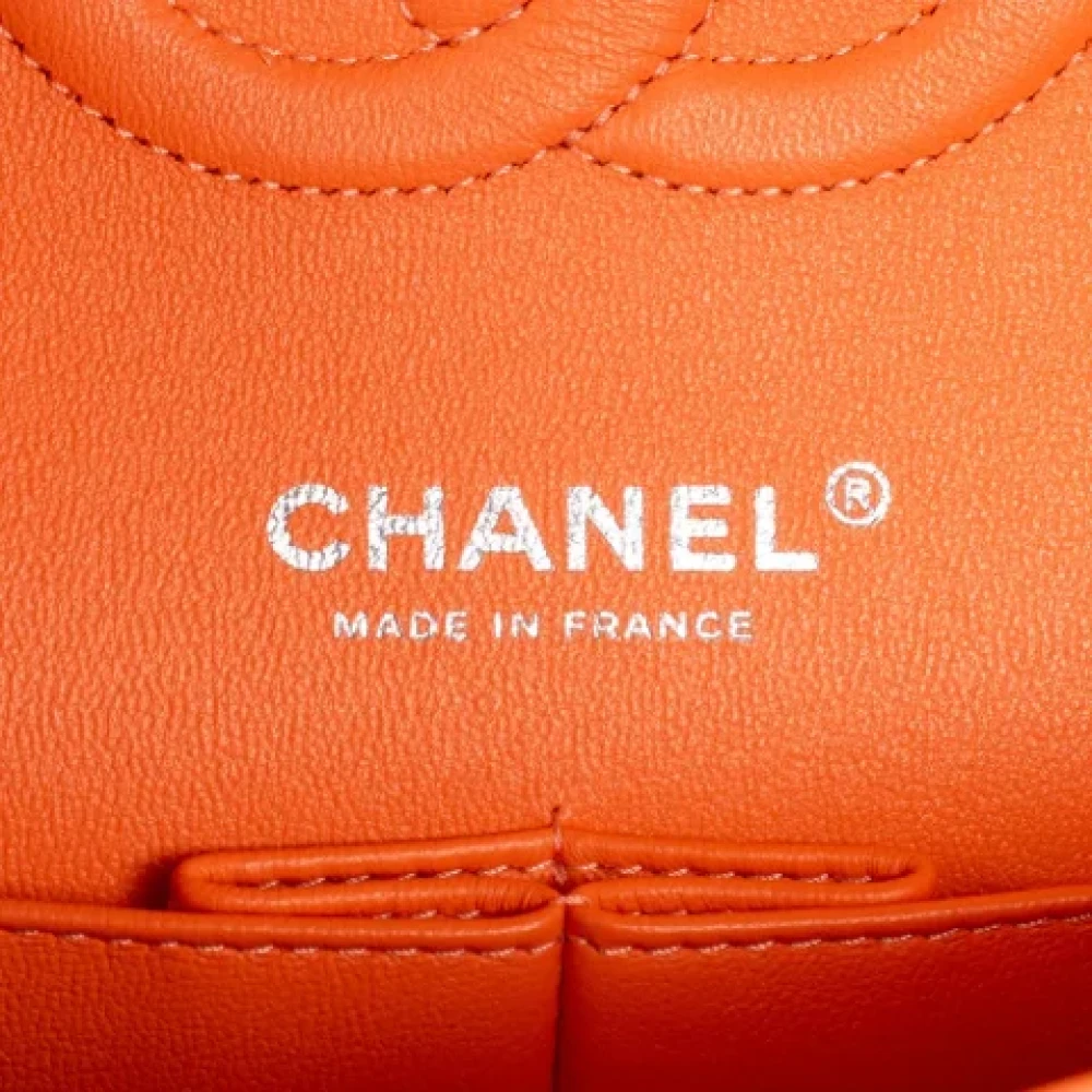 Chanel Vintage Pre-owned Leather chanel-bags Orange Dames