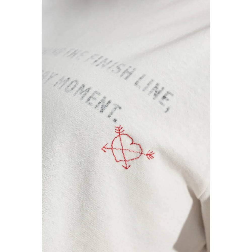 Golden Goose T-shirt met print White Dames