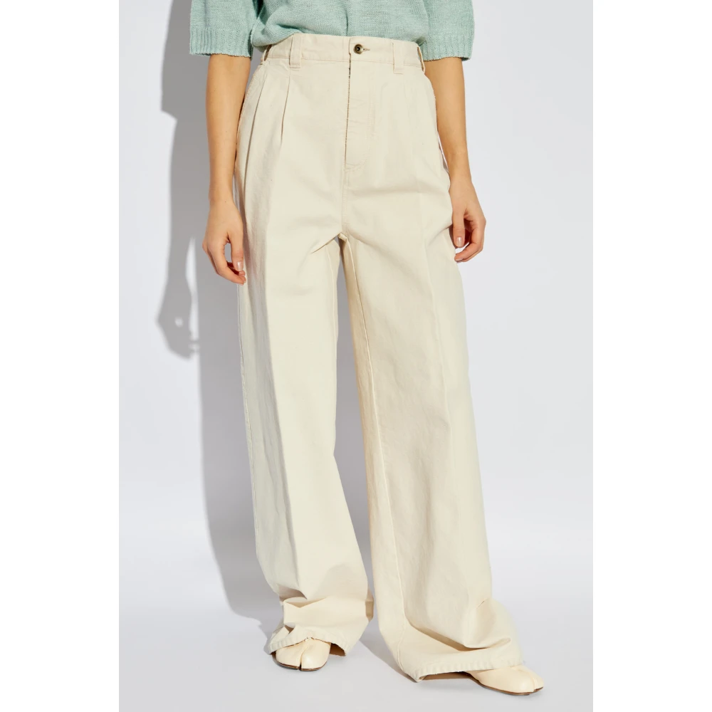 Maison Margiela Broek met zakken Beige Dames