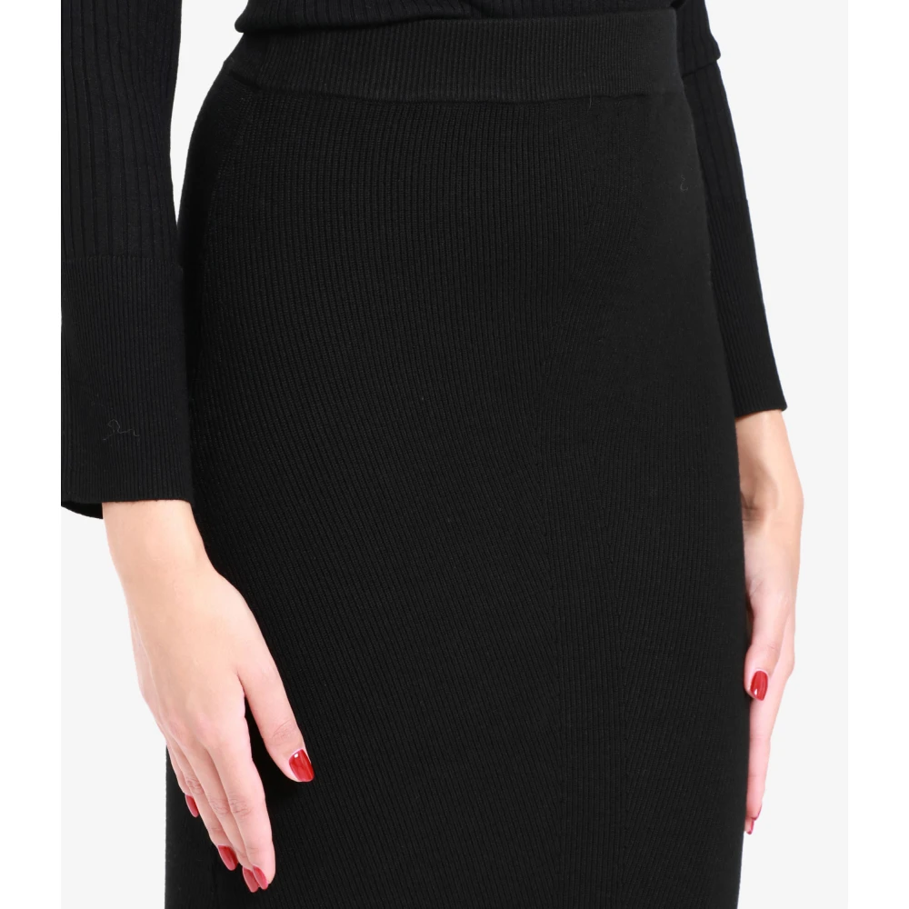 Kaos Geribbelde Viscosemix Slim Fit Leggings Black Dames