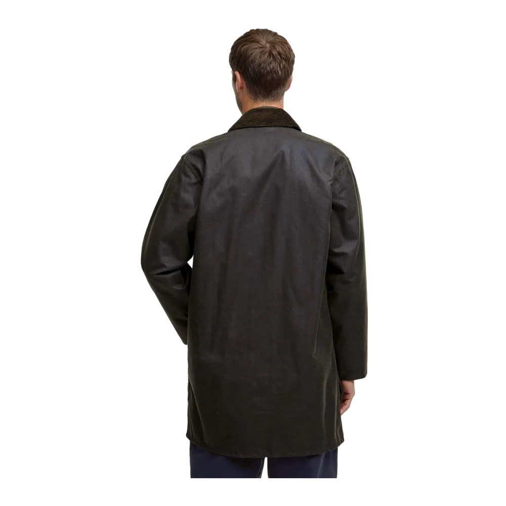 Barbour Classic Northumbria Waxed Jacket Olive Green Heren