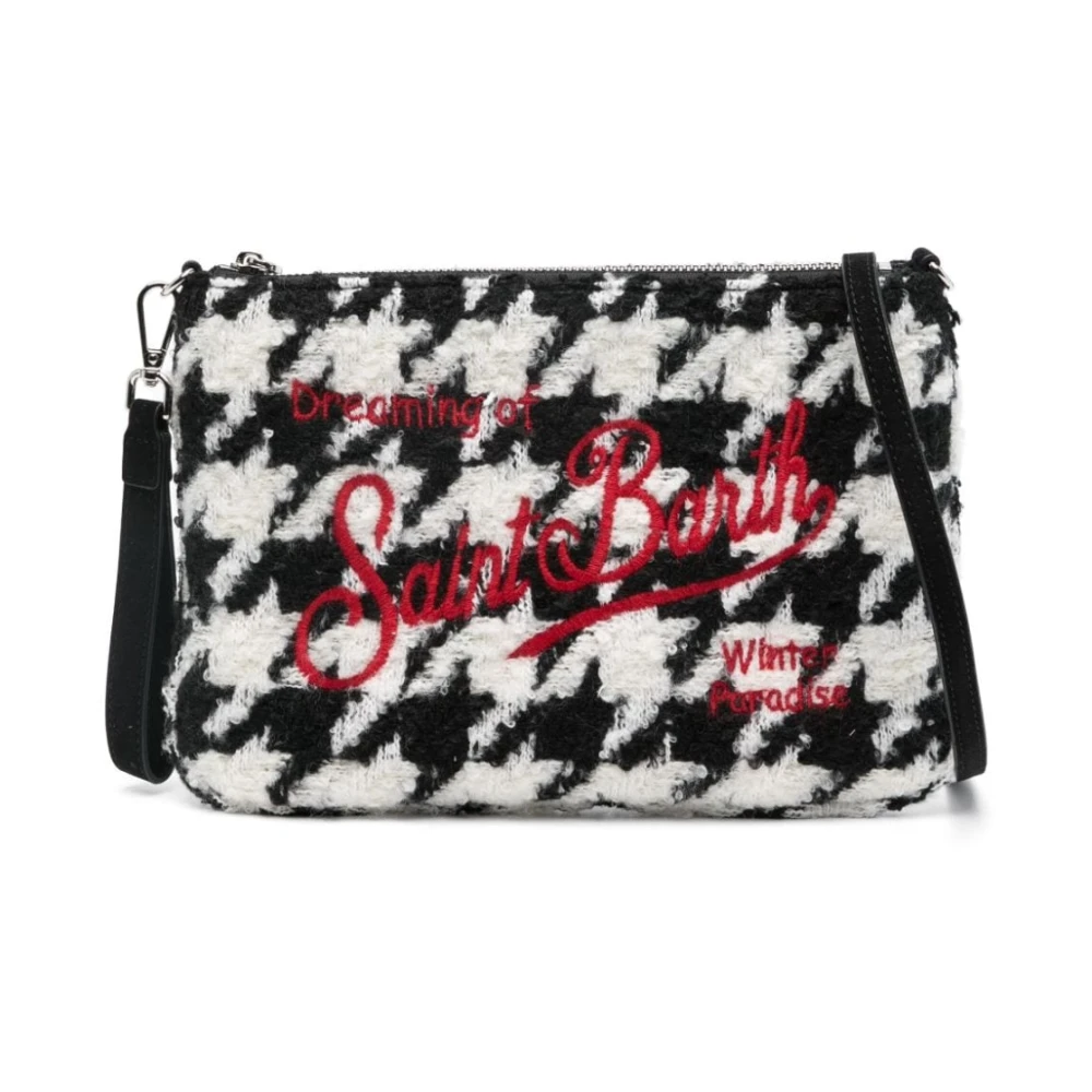 MC2 Saint Barth Pied-de-poule Patroon Schoudertas Black Dames