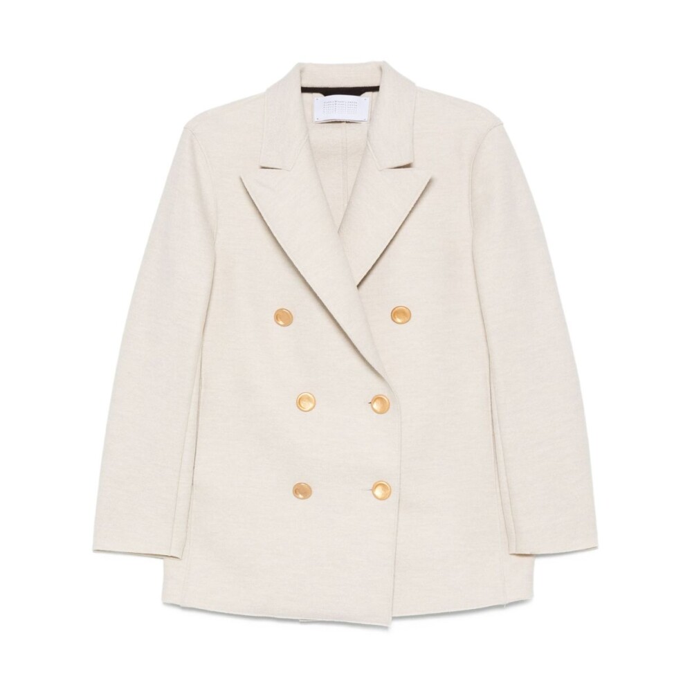 ジャケット Harris Wharf London White single-breasted cotton jacket Harris Wharf London Cotton Blend Single-breasted Jacket In