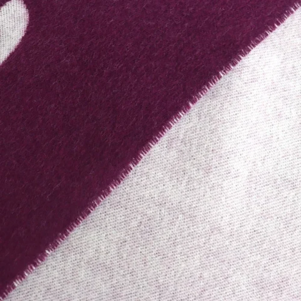 Balenciaga Vintage Pre-owned Wool scarves Purple Dames