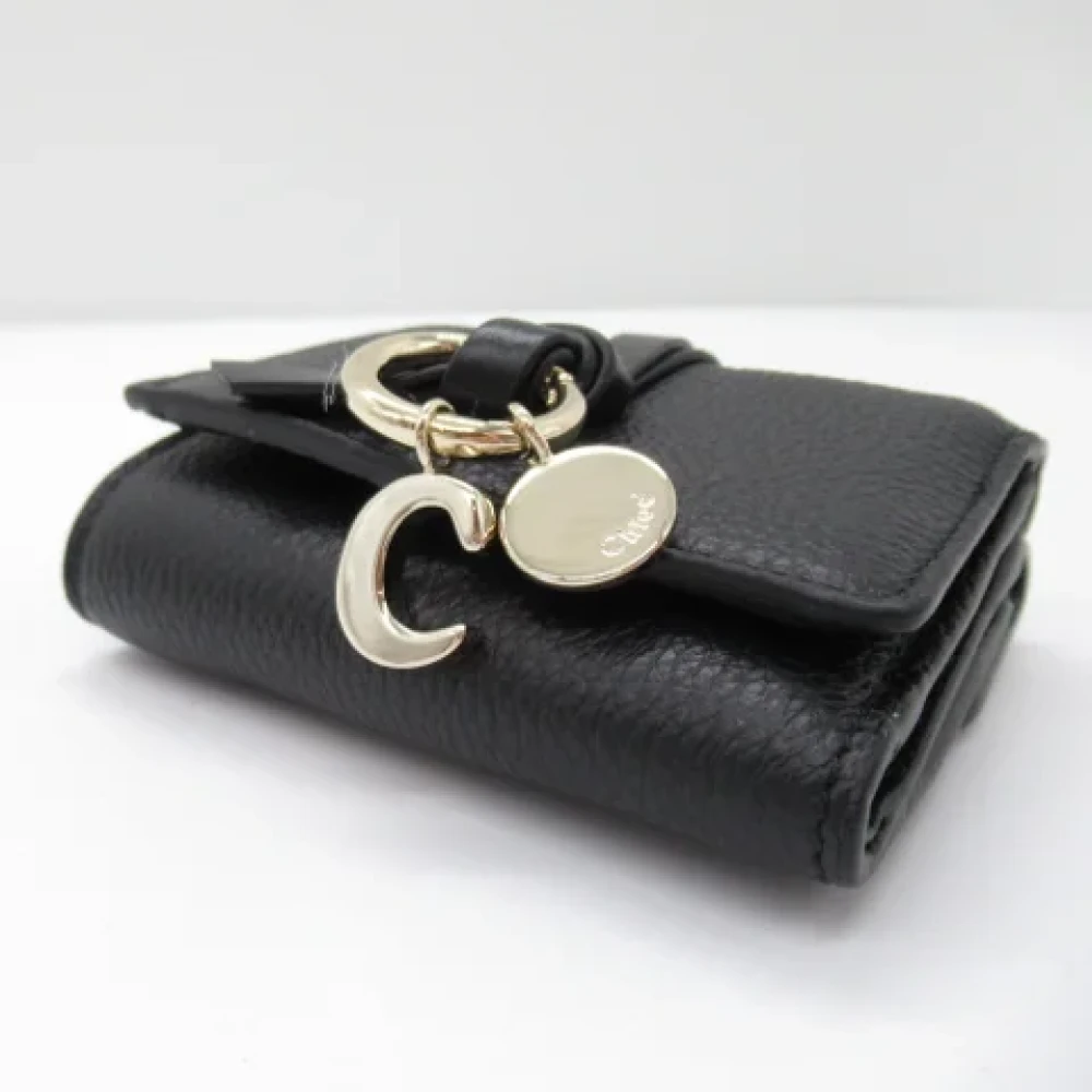 Chloé Pre-owned Leather wallets Black Dames