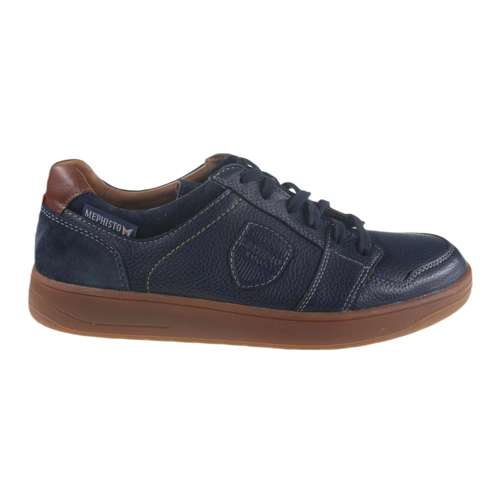Mephisto Blauwe Heren Sneaker Trendy Stijl Heren Schoenen