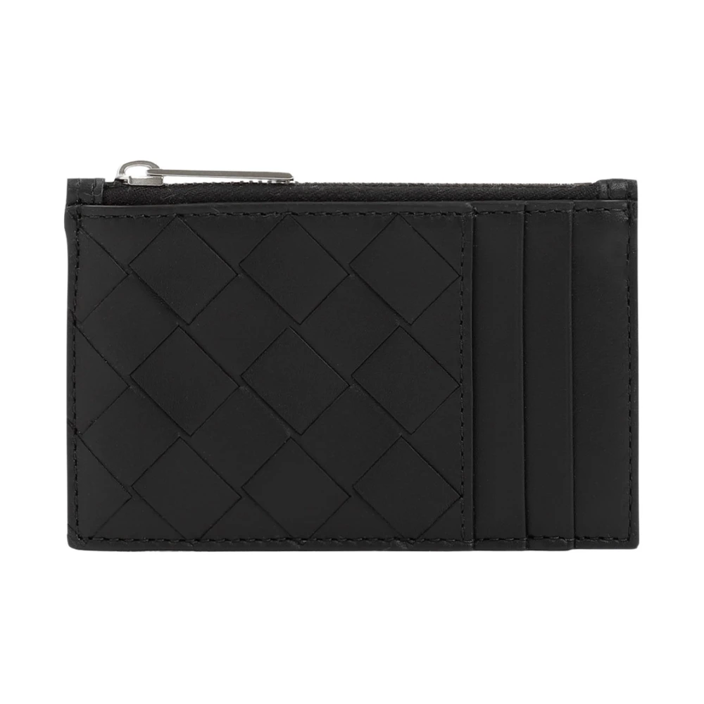 Bottega Veneta Svart Intrecciato Kreditkortsfodral Plånbok Black, Herr