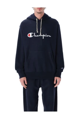 Reverse Weave Logo Hoodie
