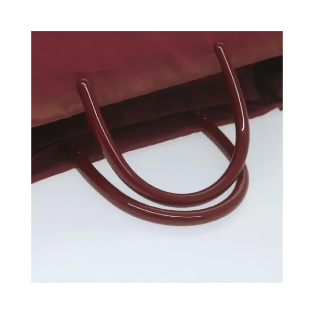 Prada Vintage Pre-owned Nylon handbags Red Dames