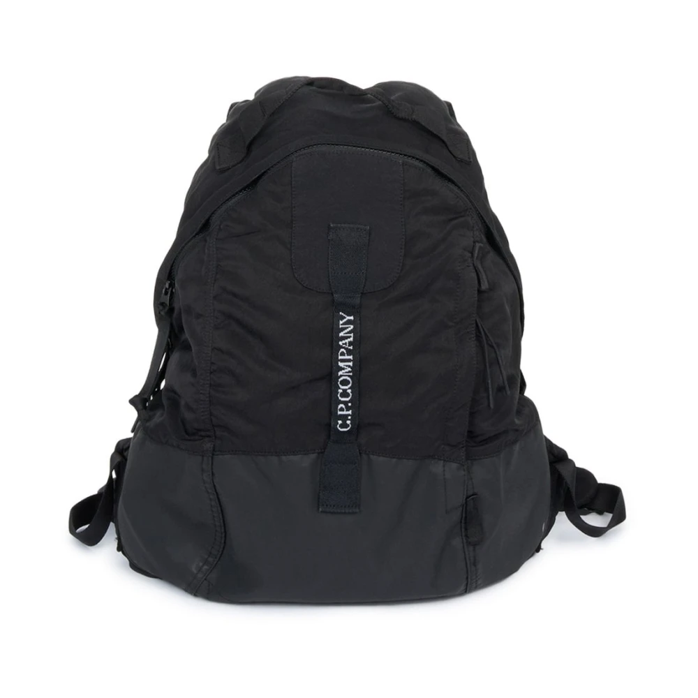 C.P. Company Nylon Ronde Rugzak in Zwart Black Unisex