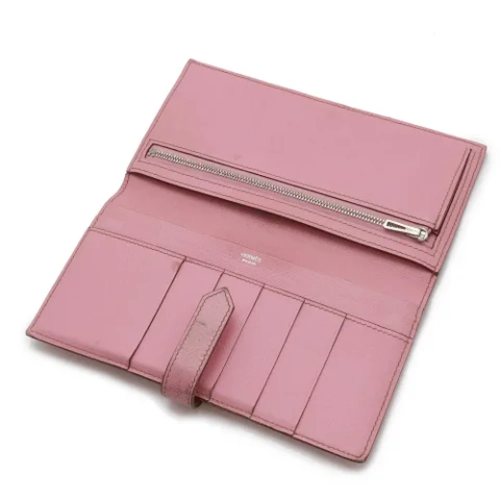 Hermès Vintage Pre-owned Leather wallets Pink Dames