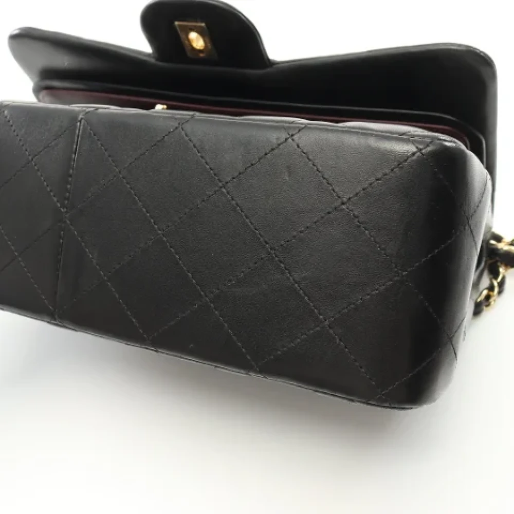 Chanel Vintage Pre-owned Leather shoulder-bags Black Dames