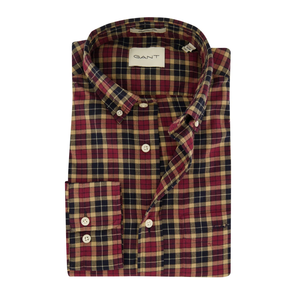 Gant Casual Rood Overhemd Red Heren