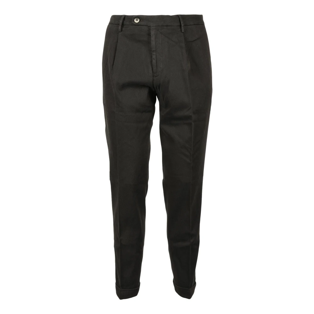 Michael Coal Katoen Modal Elastaan Broek Black Heren