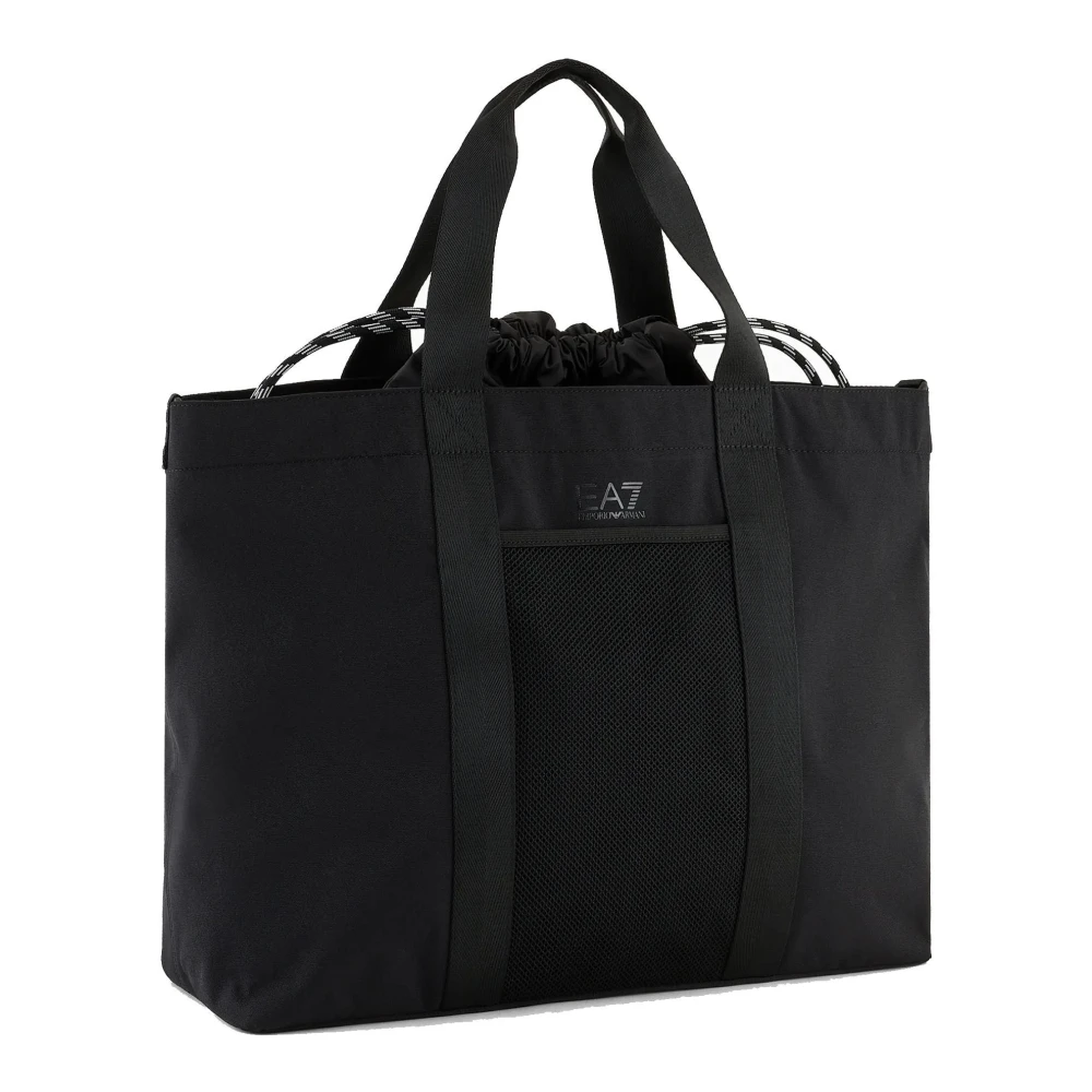 Armani Schoudertas met voorlogo Zwart Polyester Black Dames