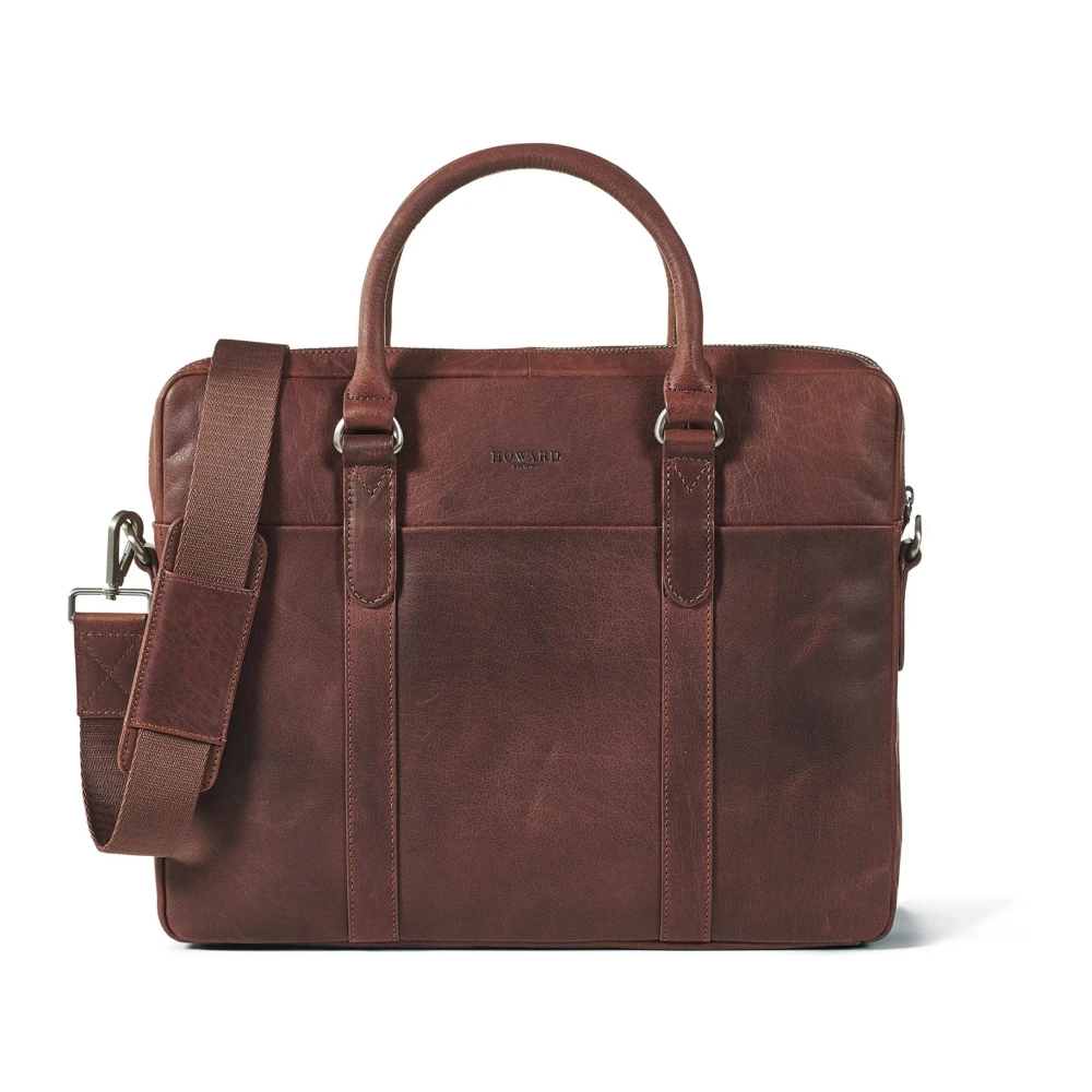 Braune Leder-Laptoptasche - Howard London - Modalova
