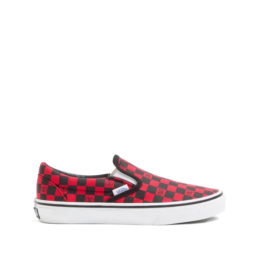 Vans VLogo Checkerboard Sneakers Dames Schoenen Rood
