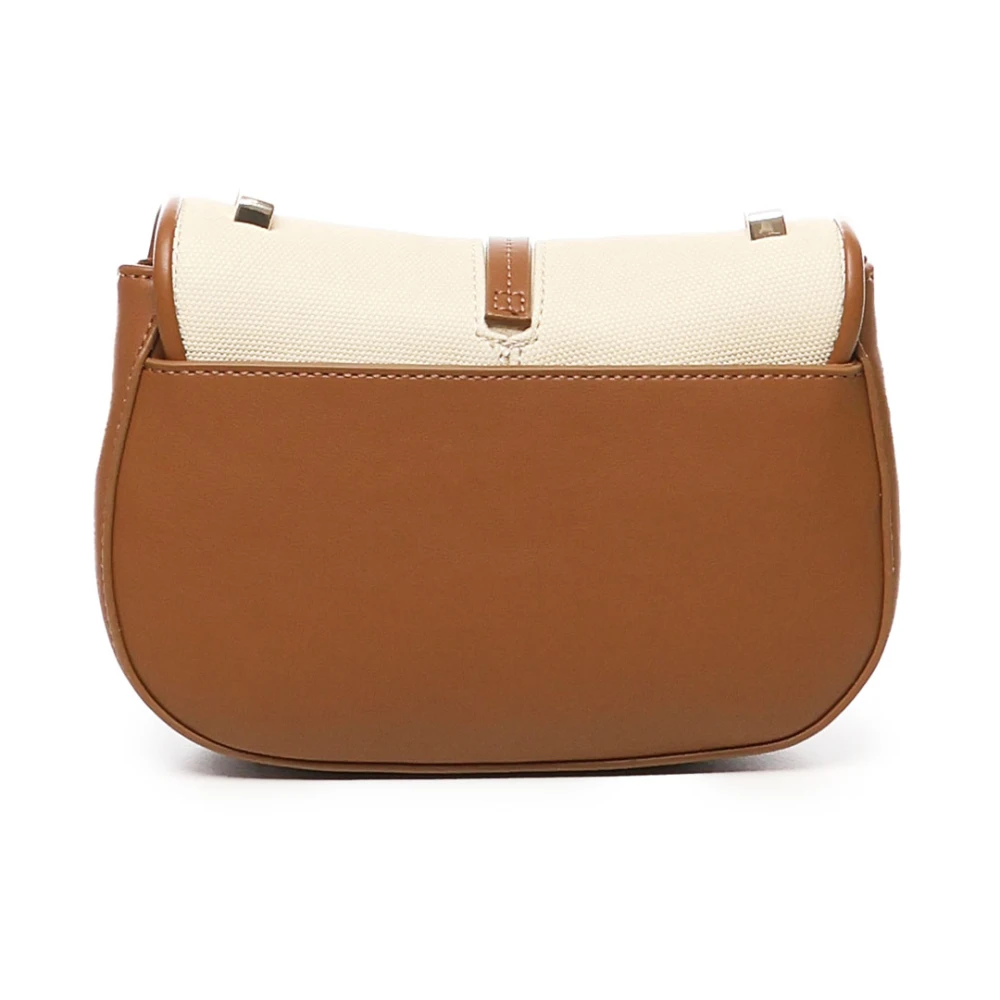 V73 Beige Crossbody Tas met Hangslot Sluiting Beige Dames