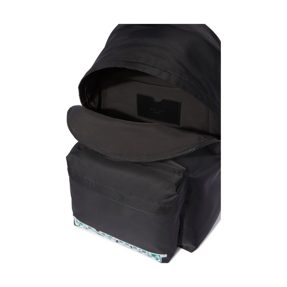 Off White Zwarte rugzak met bovenrits Black Heren