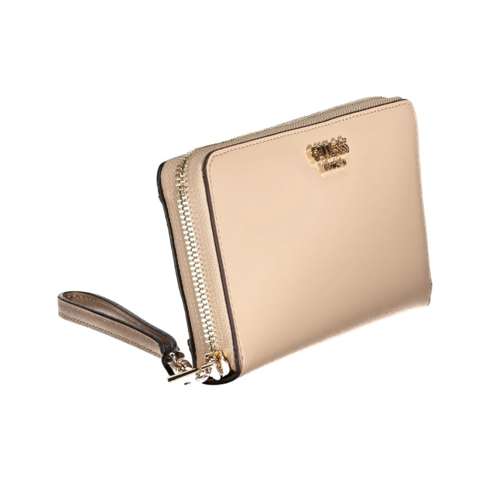 Guess Beige Portemonnee met Meerdere Compartimenten en Rits Beige Dames