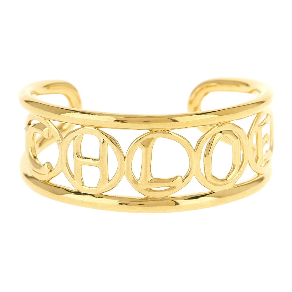 Chloé Women's Yellow Script Cuff - Bracelets - One Size - Accessories