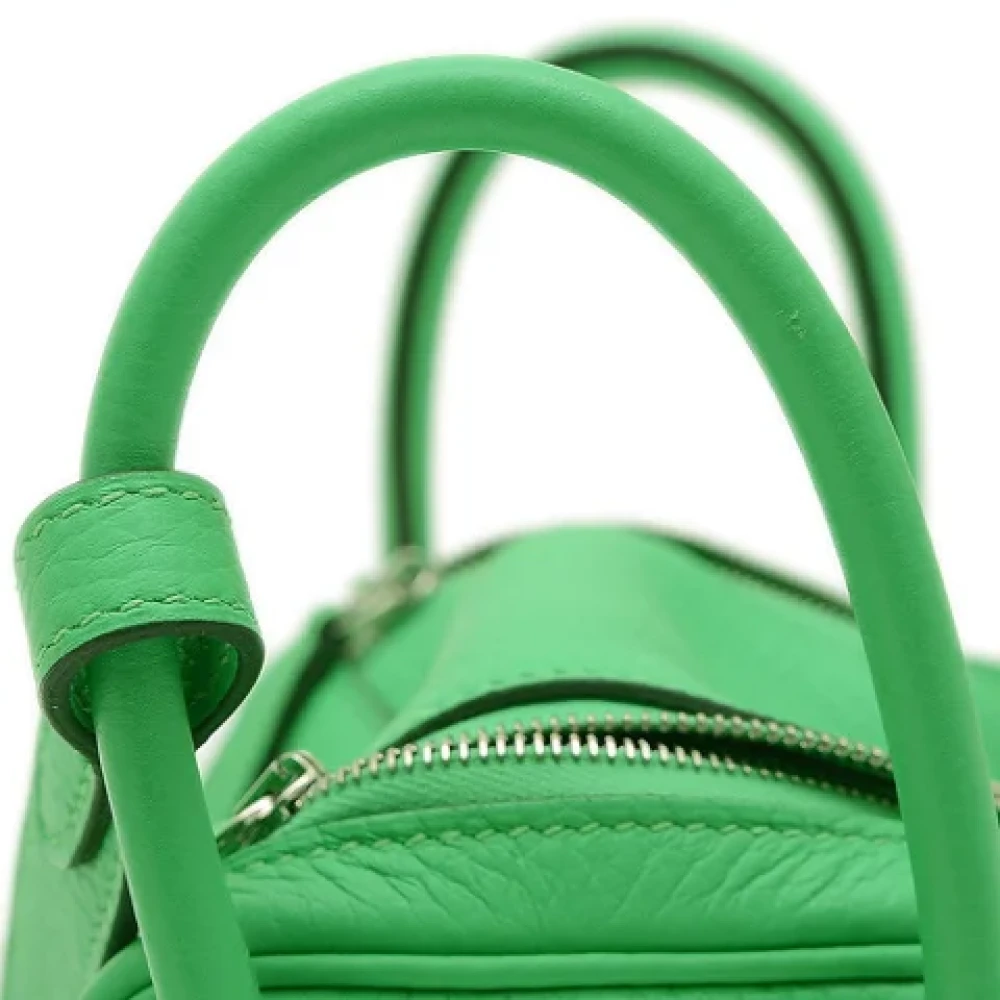Hermès Vintage Pre-owned Leather handbags Green Dames
