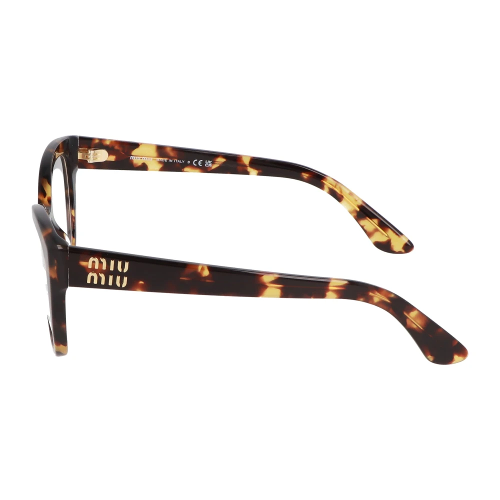 Miu Kattenogen Bril met Acetaat Montuur Brown Dames