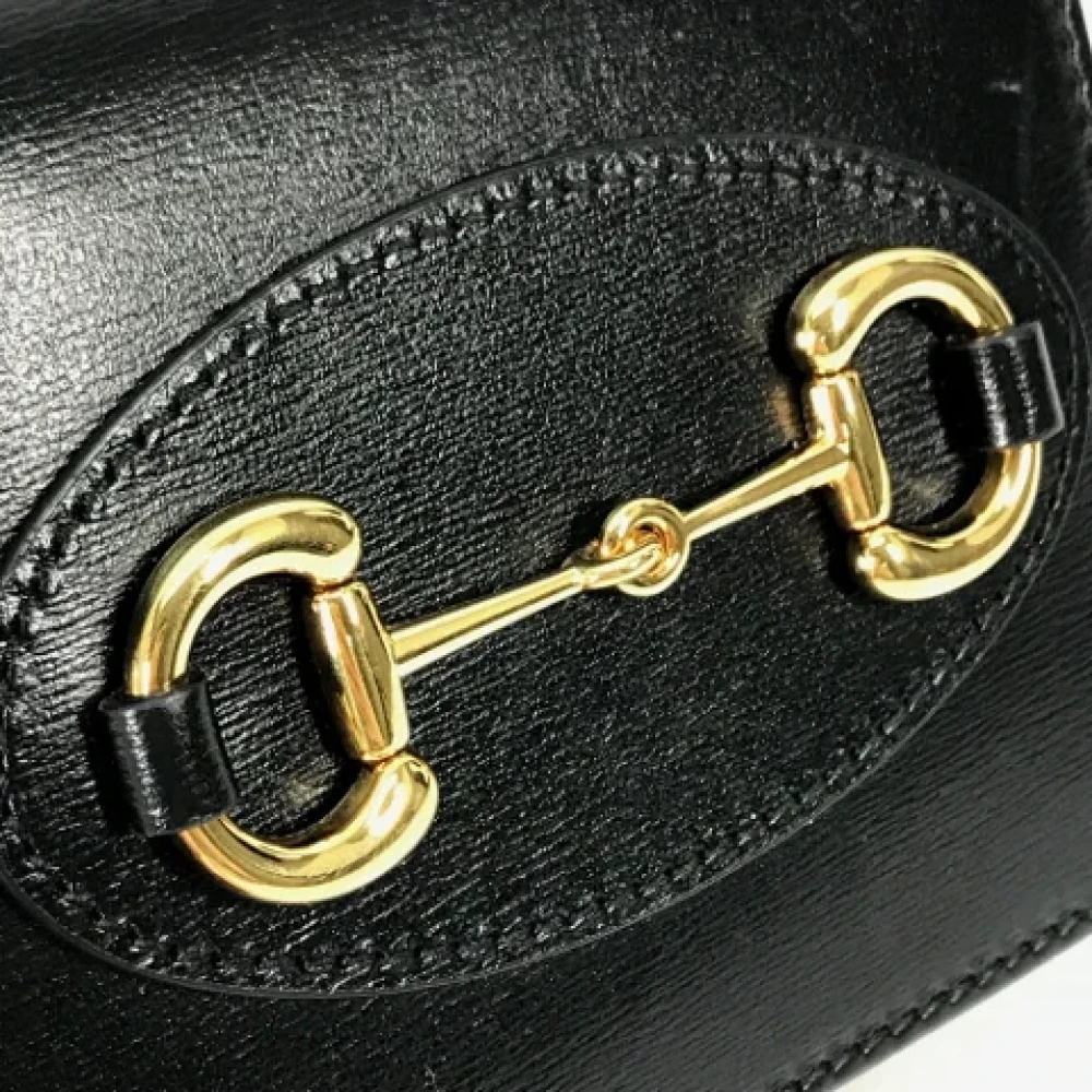 Gucci Vintage Pre-owned Leather wallets Black Dames