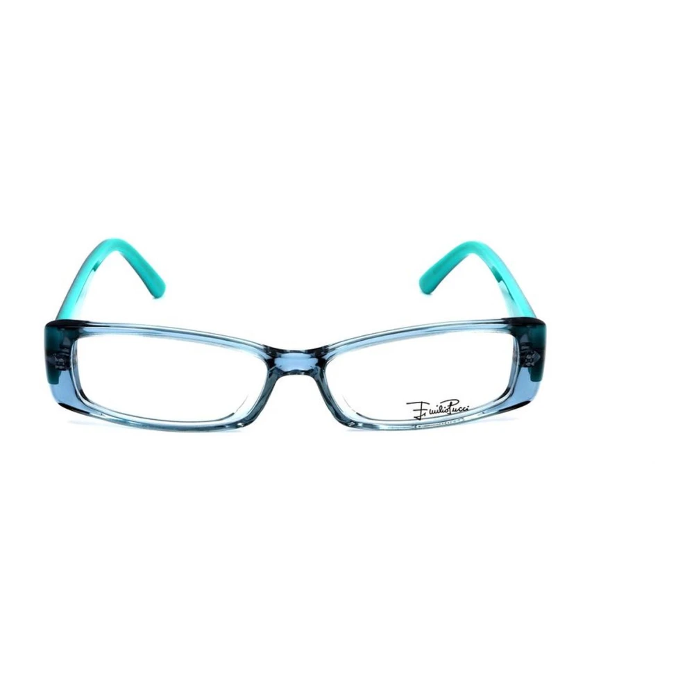 EMILIO PUCCI Blauwe Kunststof Frames met Wijzerplaat Blue Dames