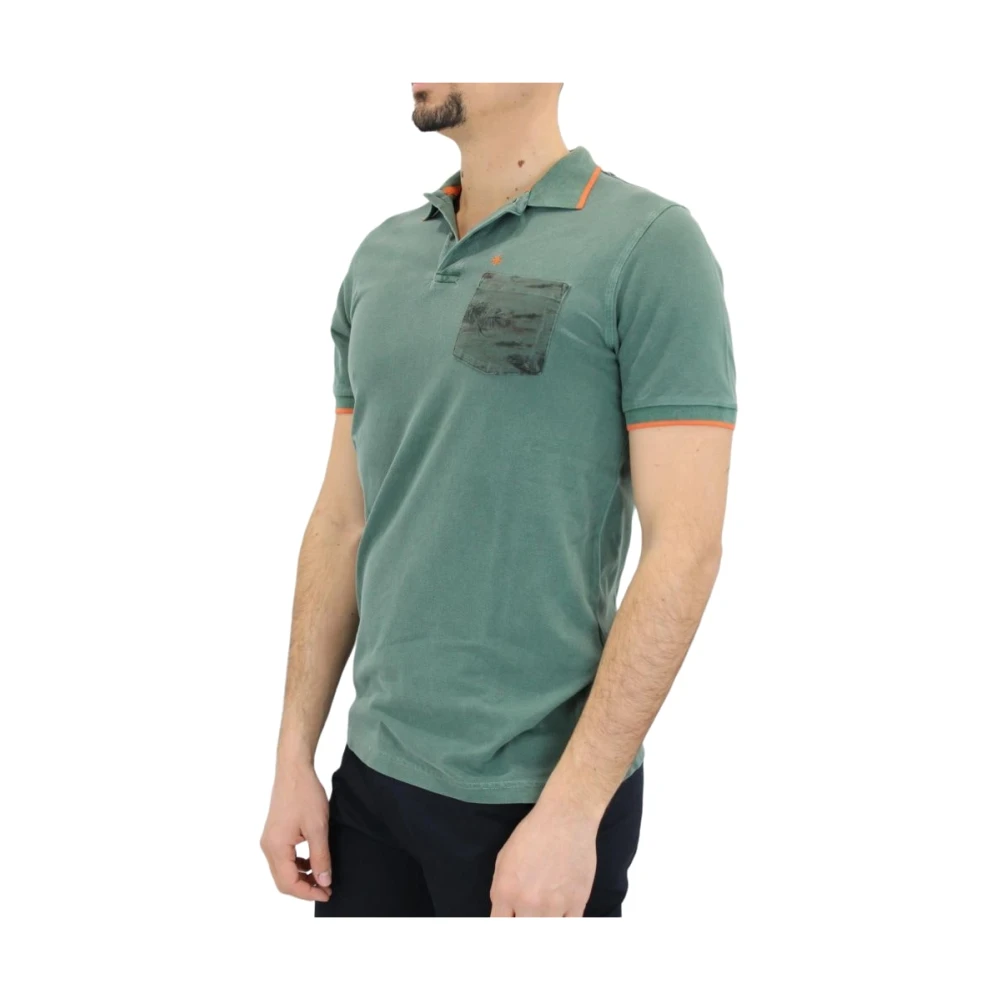 Manuel Ritz Polo Korte Mouw Green Heren