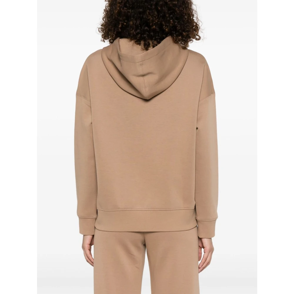 Max Mara Kameelbruine hoodie met ritssluiting aan de voorkant Brown Dames