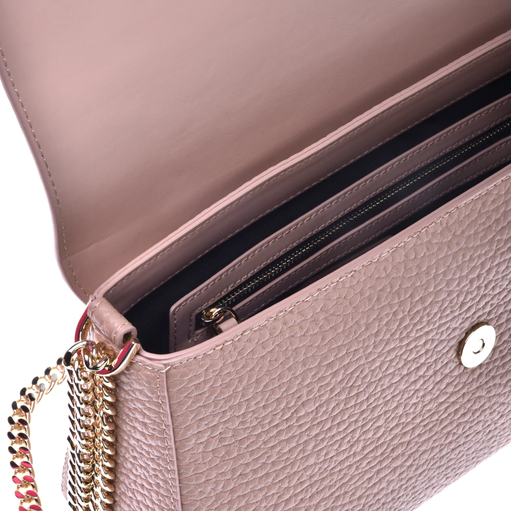 Baldinini Schoudertas in Nude Tumbled Leer Beige Dames