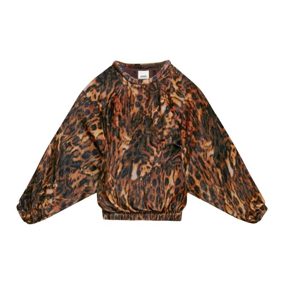 Isabel marant Luipaardprint fluwelen top Multicolor Heren