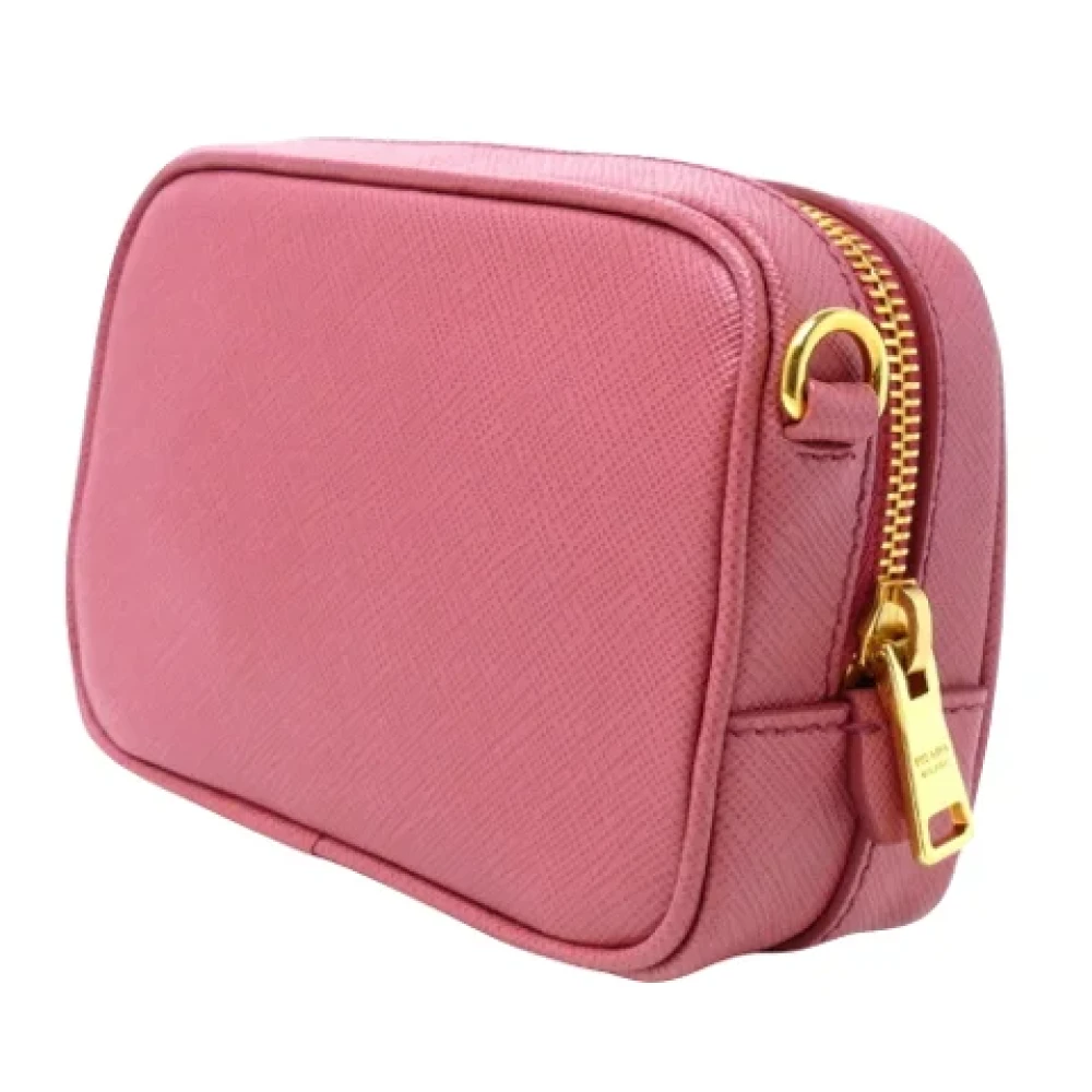 Prada Vintage Pre-owned Leather shoulder-bags Pink Dames