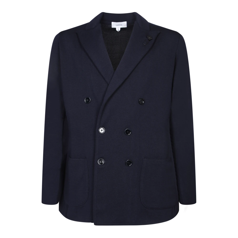 Lardini Blauwe Blazer voor Mannen Aw24 Blue Heren