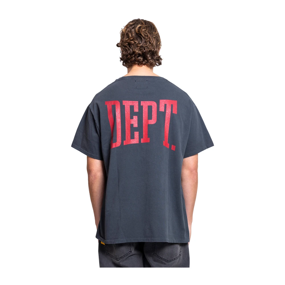 Gallery Dept. Vintage Zwart Gym Logo Tee Gray Heren
