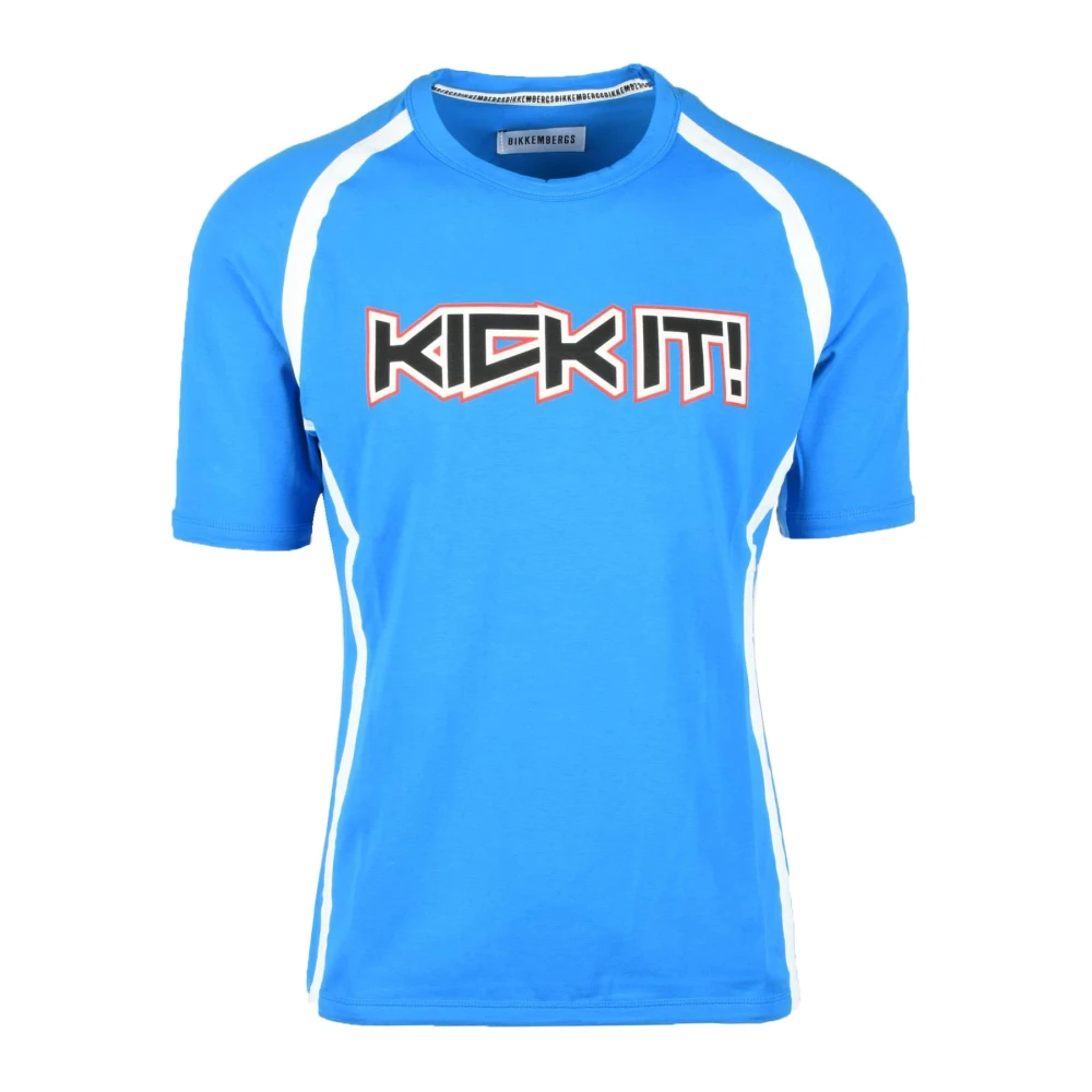 Bikkembergs Katoen Elastaan T-shirt White Heren