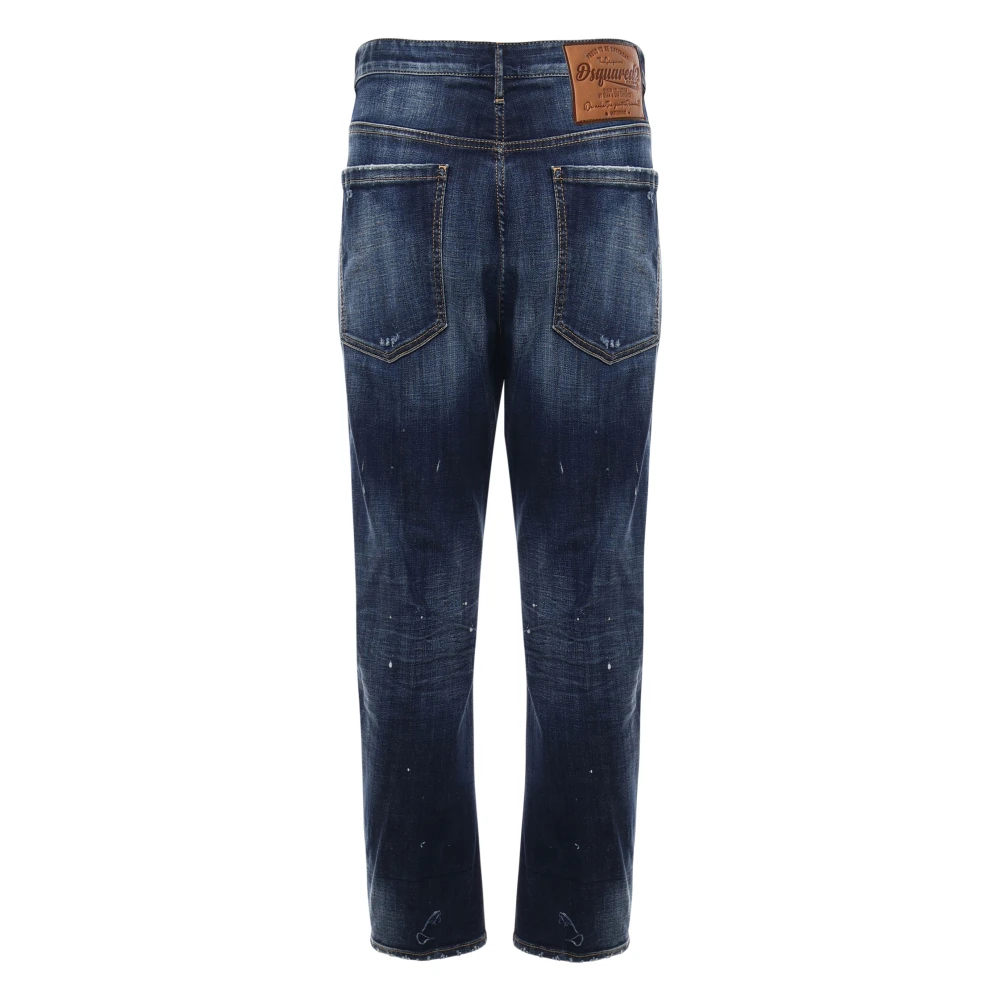 Dsquared2 Blauwe Denim Broek 5 Zakken Blue Heren