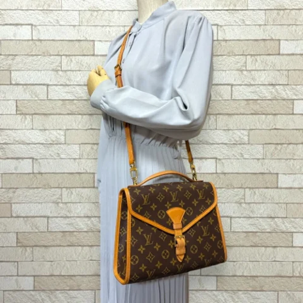 Louis Vuitton Vintage Pre-owned Canvas shoulder-bags Brown Dames